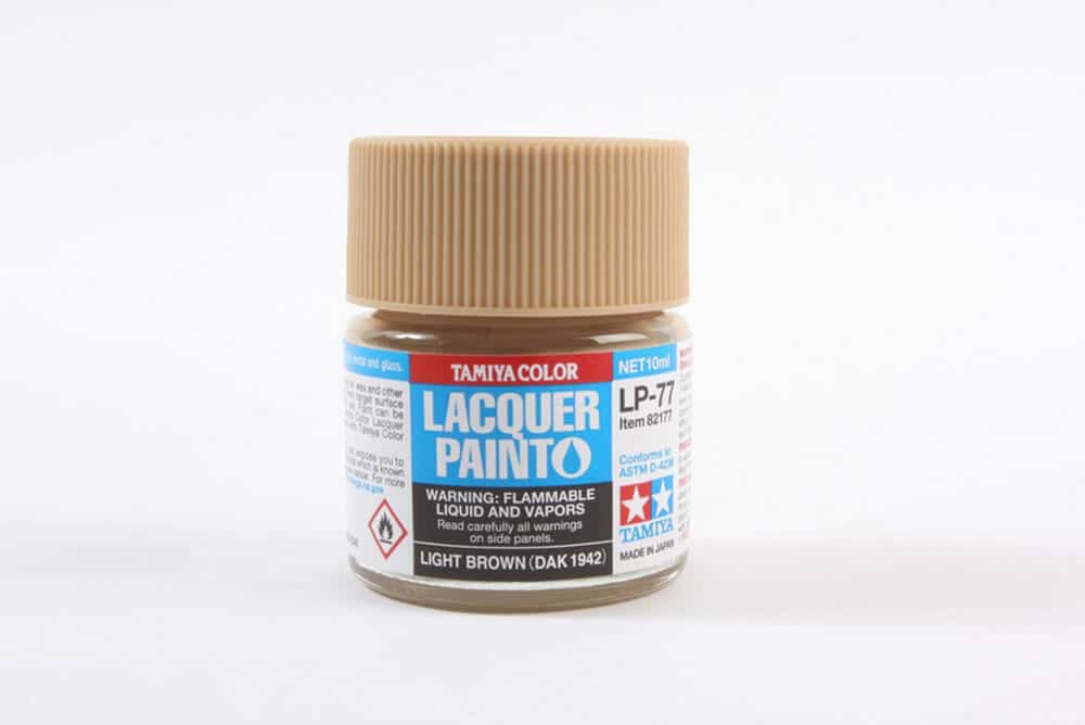 tamiya - 10ml lacquer lp-77 light brown paint (82177)