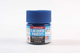 tamiya - 10ml lacquer lp-78 flat blue paint (82178)