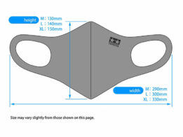 tamiya - tamiya comfort fit mask gray (67476)