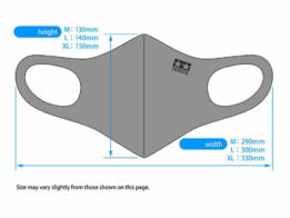 tamiya - tamiya comfort fit mask gray (67480)