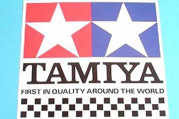 tamiya - tamiya sticker chequer 6.1x5.8 cm (66001)