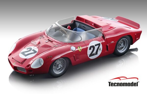 Tecnomodel - 1:18 Ferrari Dino 268 SP Le Mans 24h 1962 #27 G. Baghetti / L. Scarfiotti