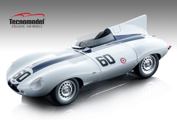 Tecnomodel - 1:18 Jaguar D-Type Long Nose Watkins Glen GP 1955 #60 Winner Johnston (Limited 100 pcs)