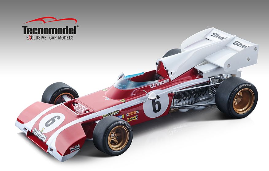 Tecnomodel TM18-194C Ferrari 312 B2 F1 South Africa GP 1972 Clay Regazzoni 6 resin model