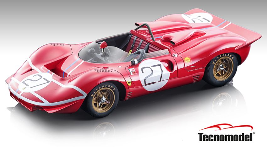 Tecnomodel 18251B 1:18 Ferrari 350 P4 Can Am 1967 Laguna Seca Williams Resin Model