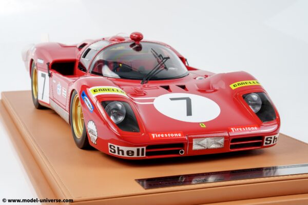 Tecnomodel - 1:12 Ferrari 512S SEFAC Long Tail 24h Le Mans 1970 No.7 Derek Bell, Ronnie Peterson - Limited Edition Resin Model 16 tecnomodel TM12 02C Ferrari 512S Long Tail Le Mans 24h 1970 02