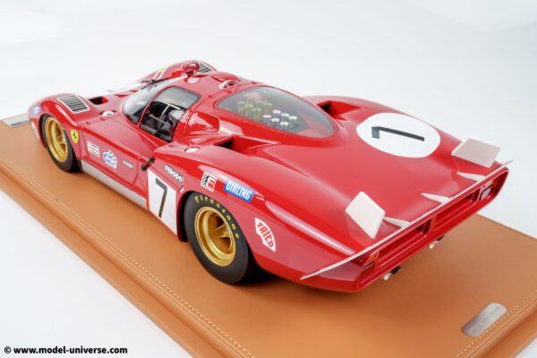Tecnomodel - 1:12 Ferrari 512S SEFAC Long Tail 24h Le Mans 1970 No.7 Derek Bell, Ronnie Peterson - Limited Edition Resin Model 15 tecnomodel TM12 02C Ferrari 512S Long Tail Le Mans 24h 1970 04