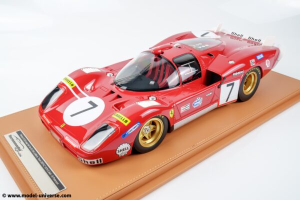 Tecnomodel - 1:12 Ferrari 512S SEFAC Long Tail 24h Le Mans 1970 No.7 Derek Bell, Ronnie Peterson - Limited Edition Resin Model 14 tecnomodel TM12 02C Ferrari 512S Long Tail Le Mans 24h 1970 05