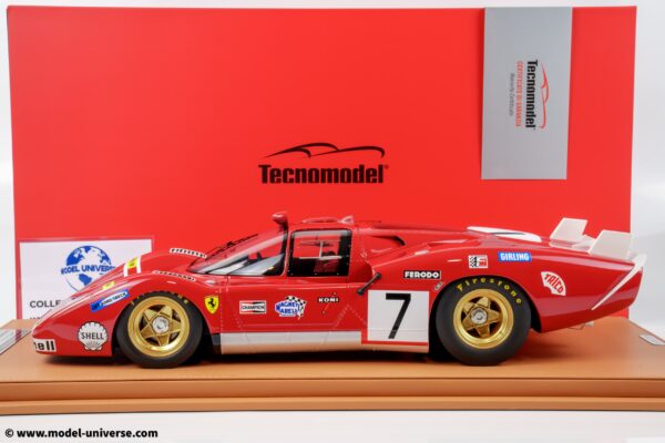 Tecnomodel - 1:12 Ferrari 512S SEFAC Long Tail 24h Le Mans 1970 No.7 Derek Bell, Ronnie Peterson - Limited Edition Resin Model 11 tecnomodel TM12 02C Ferrari 512S Long Tail Le Mans 24h 1970 10