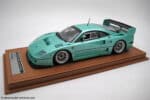 Tecnomodel - 1:18 Ferrari F40 LM 1996 Light Metallic Blue (With Showcase) - Limited Edition Resin Model