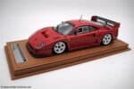 Tecnomodel - 1:18 Ferrari F40 LM 1996 Red with White Wheels (With Showcase) - Limited Edition Resin Model