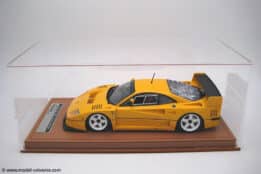 Tecnomodel - 1:18 Ferrari F40 LM 1996 Modena Yellow (With Showcase) - Limited Edition Resin Model
