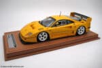Tecnomodel - 1:18 Ferrari F40 LM 1996 Modena Yellow (With Showcase) - Limited Edition Resin Model
