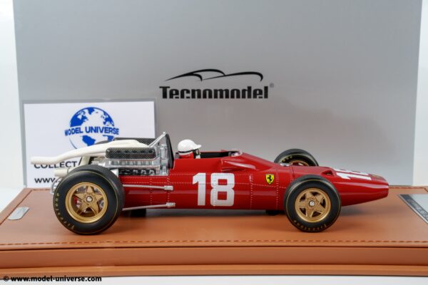 Tecnomodel - 1:18 Ferrari 312/67 No.18 Lorenzo Bandini Monaco GP 1967 with Driver Figure - Limited Edition Resin Model with Display Case 7 Tecnomodel - 1:18 Ferrari 312/67 No.18 Lorenzo Bandini Monaco GP 1967 with Driver Figure - Limited Edition Resin Model with Display Case