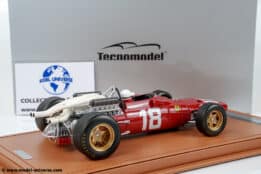 Tecnomodel - 1:18 Ferrari 312/67 No.18 Lorenzo Bandini Monaco GP 1967 with Driver Figure - Limited Edition Resin Model with Display Case
