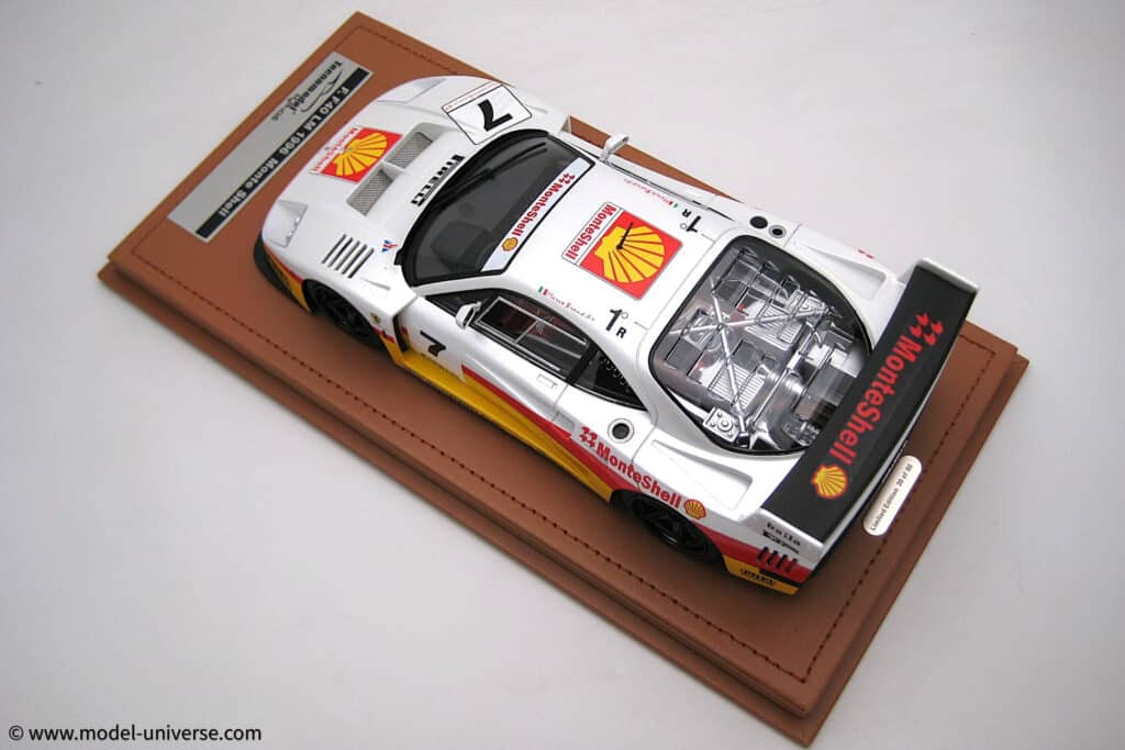 Tecnomodel - 1:18 Ferrari F40 LM 1996 Monte Shell White (With Showcase ...