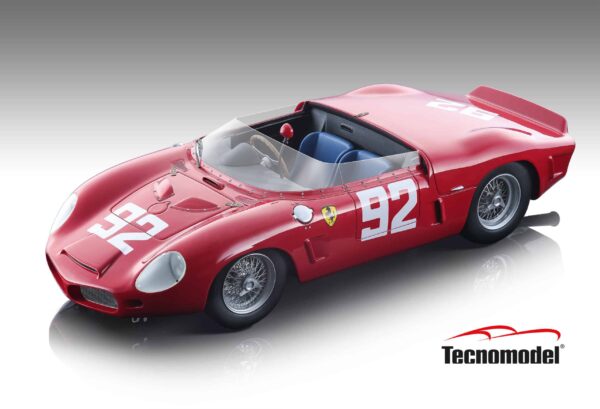 Tecnomodel - 1:18 Ferrari دينو 246 SP الفائز بمسافة 1000 كم نوربورغرينغ 1962 #92