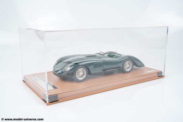 Tecnomodel - 1:18 Jaguar C-Type Long Tail Le Mans 1952 Press Version British Racing Green - Limited Edition Resin Model with Display Case 11 tecnomodel tm18 303a jaguar c type longtail press 1