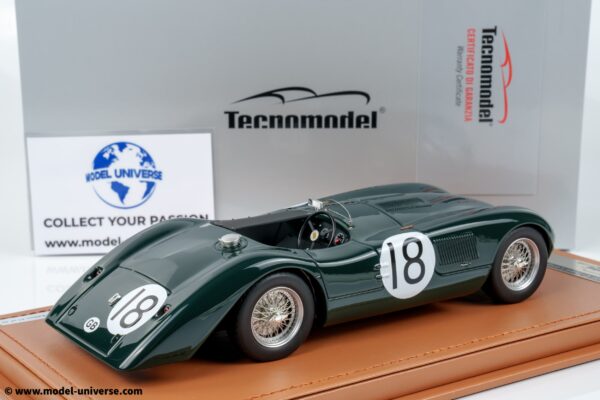 Tecnomodel - 1:18 Jaguar C-Type Long Tail No.18 24h Le Mans 1952 Tony Rolt, Duncan Hamilton - Limited Edition Resin Model with Display Case 8 Tecnomodel - 1:18 Jaguar C-Type Long Tail No.18 24h Le Mans 1952 Tony Rolt, Duncan Hamilton - Limited Edition Resin Model with Display Case