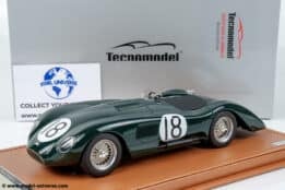 Tecnomodel - 1:18 Jaguar C-Type Long Tail No.18 24h Le Mans 1952 Tony Rolt, Duncan Hamilton - Limited Edition Resin Model with Display Case