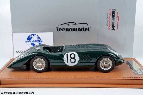 Tecnomodel - 1:18 Jaguar C-Type Long Tail No.18 24h Le Mans 1952 Tony Rolt, Duncan Hamilton - Limited Edition Resin Model with Display Case 9 Tecnomodel - 1:18 Jaguar C-Type Long Tail No.18 24h Le Mans 1952 Tony Rolt, Duncan Hamilton - Limited Edition Resin Model with Display Case