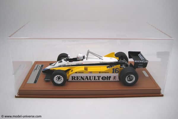 Tecnomodel - 1:18 Renault RE30B No.16 Rene Arnoux Winner French GP 1982 - Limited Edition Resin Model