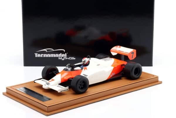 Tecnomodel - 1:18 McLaren MP4/1C John Watson 1983 Monaco GP (Wet Tyres) No.7 with Driver Figure - Limited Edition Resin Model