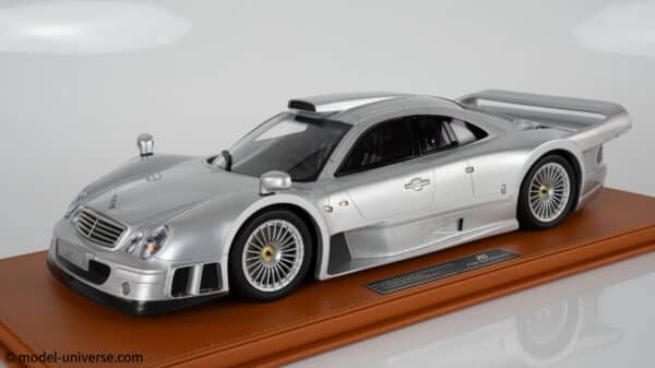 Top Marques - 1:12 Mercedes-Benz CLK GTR AMG Silver 1988 - Limited Edition Resin Model