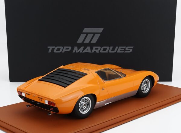 1:12 Lamborghini Miura P400 SV 1971 Arancio Orange - Limited Edition Resin Model - Top Marques