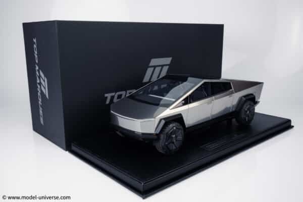 Top Marques - 1:18 Tesla Cybertruck Stainless Steel - Limited Edition Resin Model