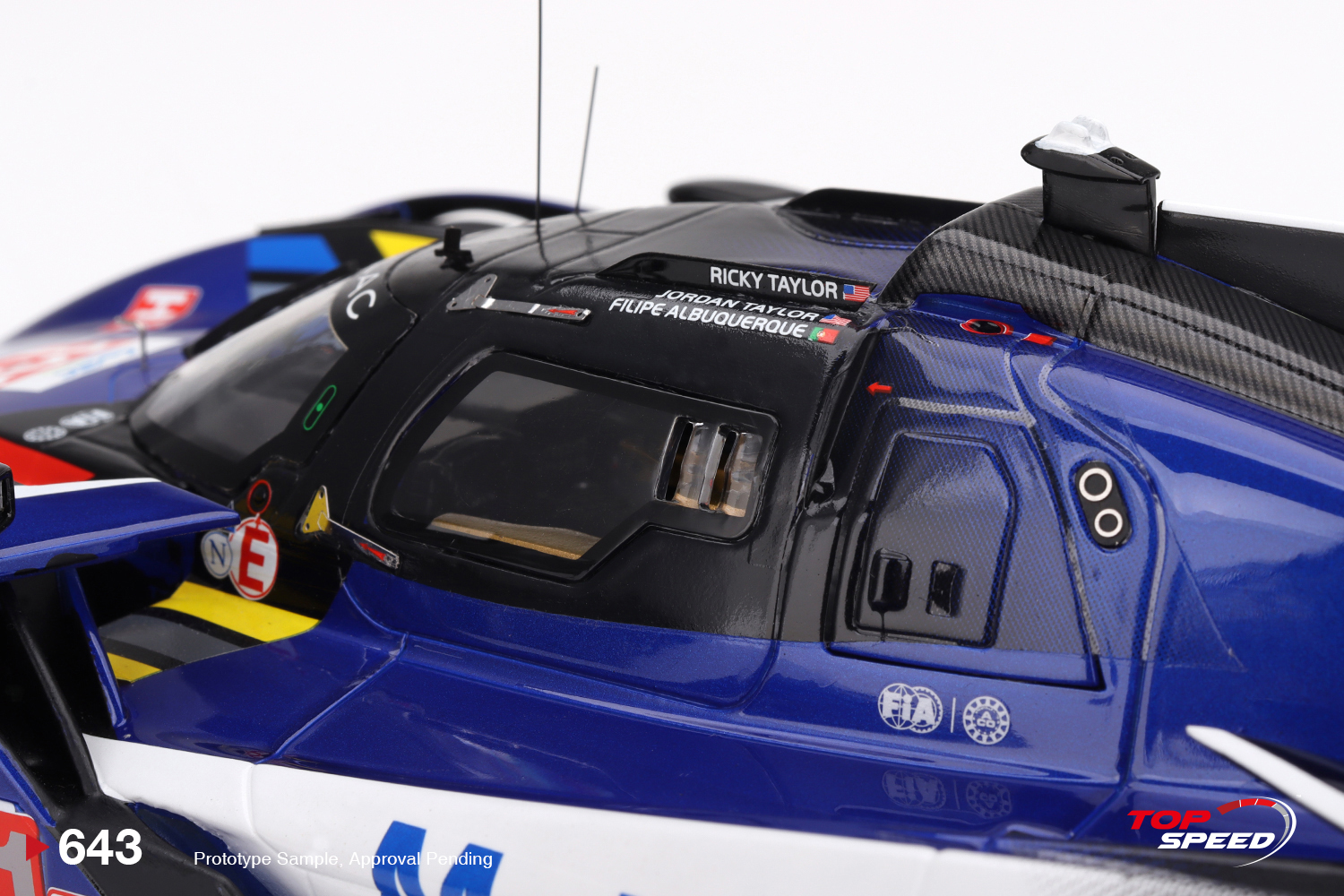 Top Speed 1:18 Cadillac V-Series.R No.101 24h Le Mans 2025 (TS0643) Resin Model 5 Top Speed 1:18 scale diecast model of the Cadillac V-Series.R #101 Wayne Taylor Racing 2025 Le Mans 24 Hours TS0643 - Image 05
