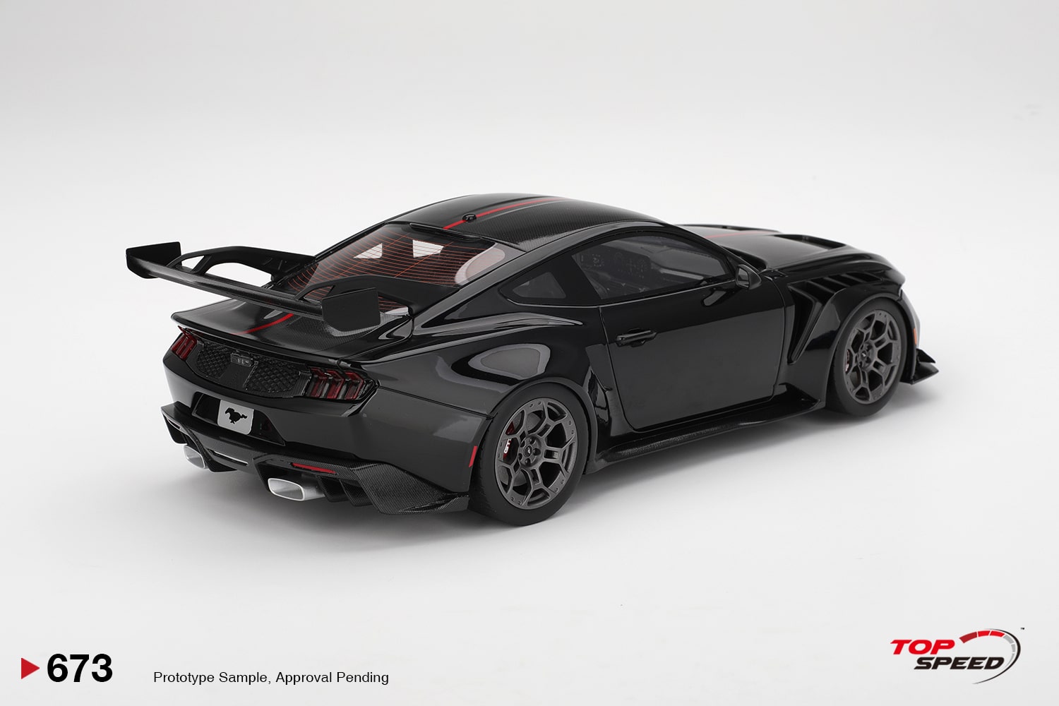 Top Speed 1:18 Ford Mustang GTD Shadow Black (TS0673) Limited Edition Resin Model 2 Top Speed 1:18 Ford Mustang GTD Shadow Black (TS0673) Limited Edition Resin Model - Image 2