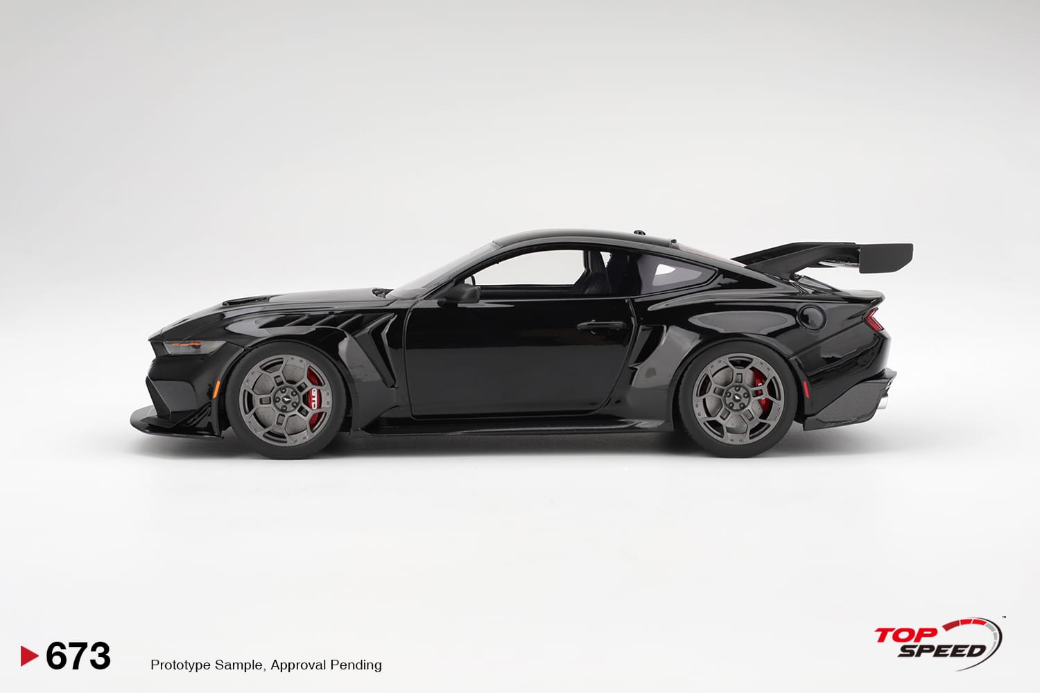 Top Speed 1:18 Ford Mustang GTD Shadow Black (TS0673) Limited Edition Resin Model 3 Top Speed 1:18 Ford Mustang GTD Shadow Black (TS0673) Limited Edition Resin Model - Image 3