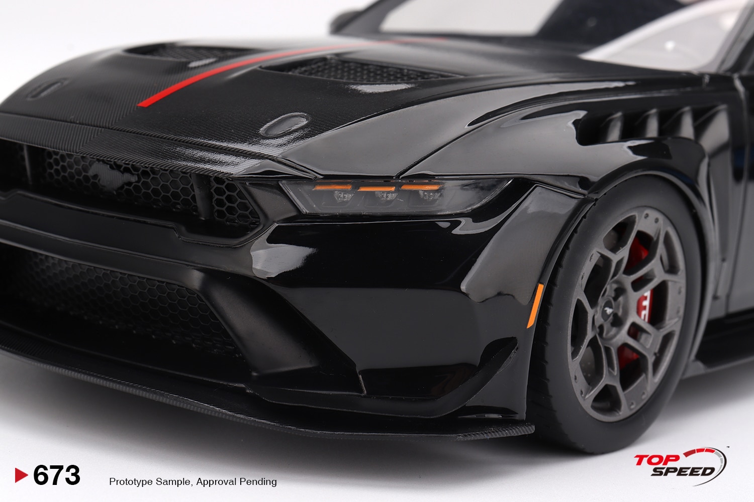 Top Speed 1:18 Ford Mustang GTD Shadow Black (TS0673) Limited Edition Resin Model 4 Top Speed 1:18 Ford Mustang GTD Shadow Black (TS0673) Limited Edition Resin Model - Image 4