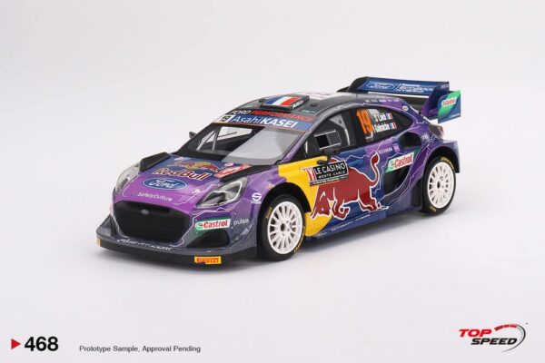 top speed - 1:18 ford puma rally1 #19 m-sport ford wrt 2022 rally montecarlo winner