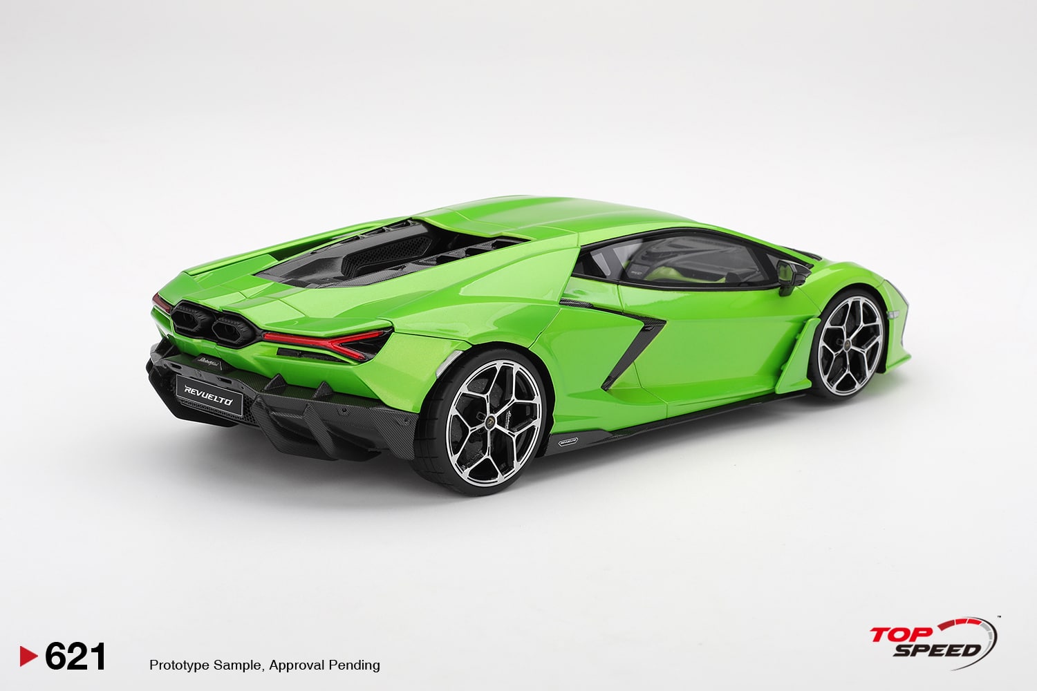 Top Speed 1:18 Lamborghini Revuelto Verde Selvans (TS0621) Limited Edition Resin Model 2 Top Speed 1:18 Lamborghini Revuelto Verde Selvans (TS0621) Limited Edition Resin Model - Image 2
