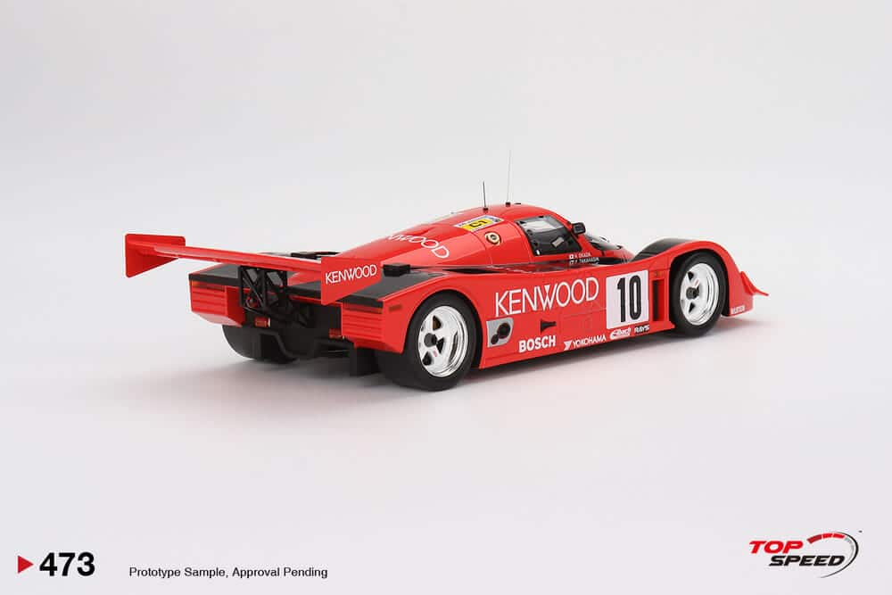 top speed - 1:18 porsche 962 ck6 #10 porsche kremer racing 1990 24h le mans