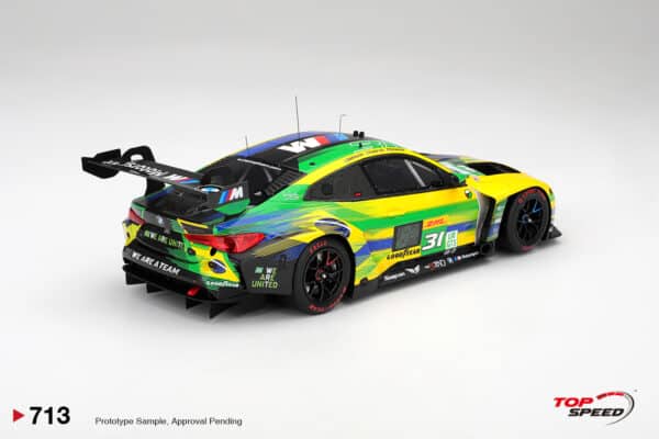 Top Speed 1:18 BMW M4 GT3 EVO No.31 Ebrahim/Farfus/Shahin 29th WEC Sao Paulo 6 Hrs 2025 (TS0713) - Resin Model 7 Top Speed 1:18 TS0713 BMW M4 GT3 EVO #31 The Bend Team WRT 2025 WEC Sao Paulo Resin Model