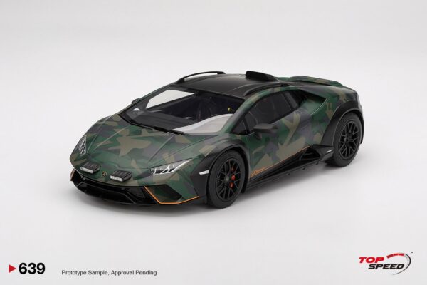 Top Speed 1:18 Lamborghini Huracán Sterrato All-Terrain Bosco (TS0639) resin model – front three-quarter view
