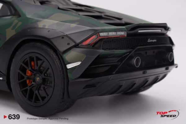 Top Speed 1:18 Lamborghini Huracan Sterrato All-Terrain Bosco (TS0639) Resin Model 10 Top Speed 1:18 Lamborghini Huracán Sterrato All-Terrain Bosco (TS0639) resin model – rear detail