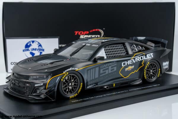 Top Speed - 1:18 Chevrolet Camaro ZL1 Nascar Next Gen Garage 56 No.24 Hendrick Motorsports Test Car - Resin Model