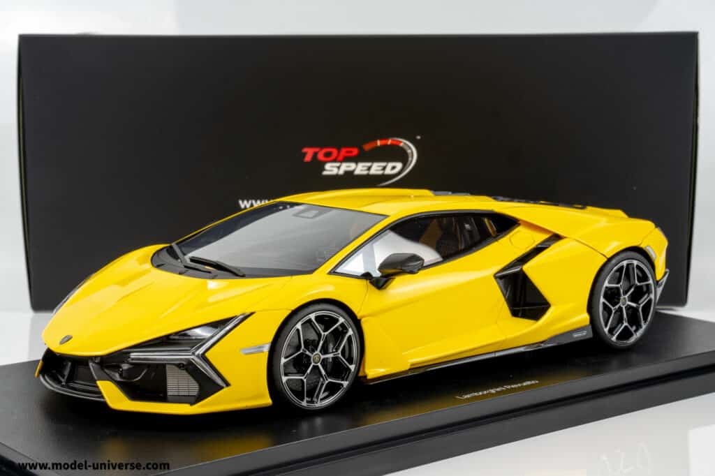 New Top Speed 1:18 Resin Models Announced for September 2025 2 top speed TS0620 lamborghini revuelto yellow resin model 10