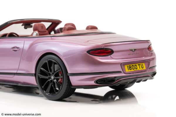 Top Speed - 1:18 Bentley Continental GT Convertible Passion Pink - Limited Edition Resin Model