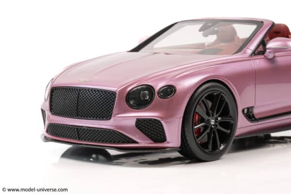 Top Speed - 1:18 Bentley Continental GT Convertible Passion Pink - Limited Edition Resin Model