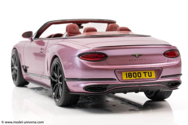 Top Speed - 1:18 Bentley Continental GT Convertible Passion Pink - Limited Edition Resin Model