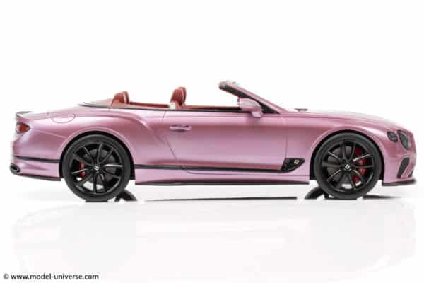 Top Speed - 1:18 Bentley Continental GT Convertible Passion Pink - Limited Edition Resin Model