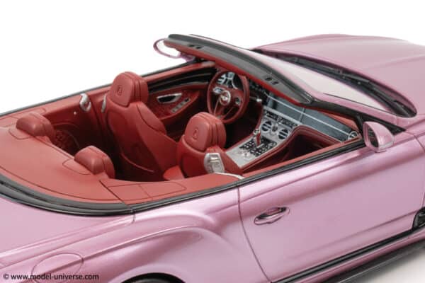 Top Speed - 1:18 Bentley Continental GT Convertible Passion Pink - Limited Edition Resin Model