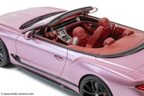 Top Speed - 1:18 Bentley Continental GT Convertible Passion Pink - Limited Edition Resin Model
