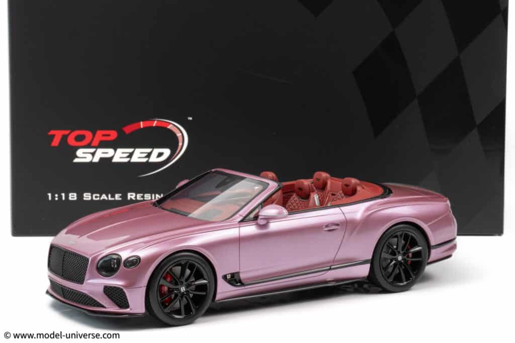 Latest arrivals at model-universe.com - 22 July 2025 : including Audi R8's by Keng Fai, AMG's by i-scale, Porsche 911's by Minichamps and much more.. 32 Top Speed - 1:18 Bentley Continental GT Convertible Passion Pink - Limited Edition Resin Model