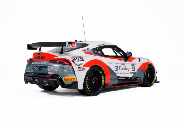 Diecast Model Shop - Model Universe 48 Alternative view of Otto Mobile 1:18 Toyota GR Supra FFSA GT4 2023 No.9 E.Cheli, E.Joulie (OT1122) Limited Edition Resin Model